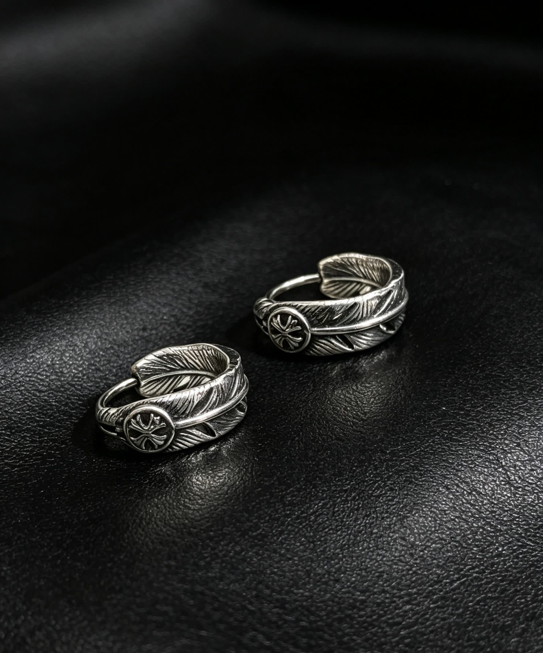 Chrome Hearts Leaf Design Earrings